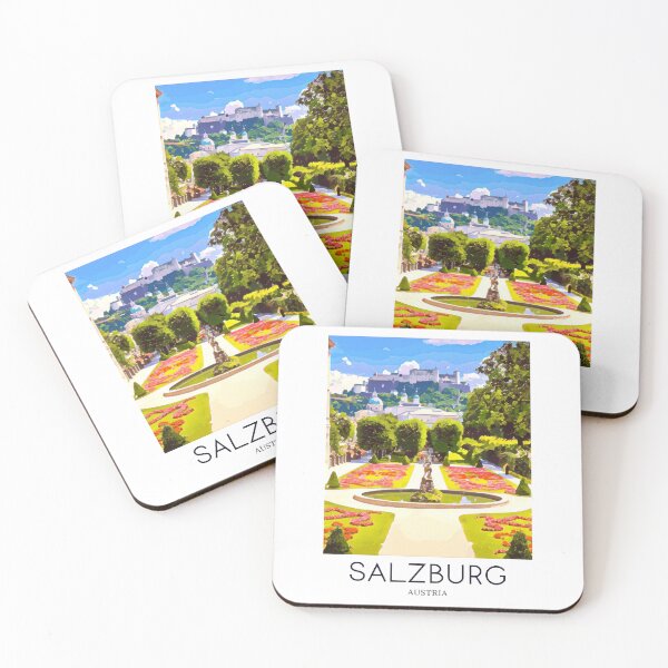 Item preview, A Pop Art Travel Print of Salzburg - Austria  designed and sold by StudioRedKoala.