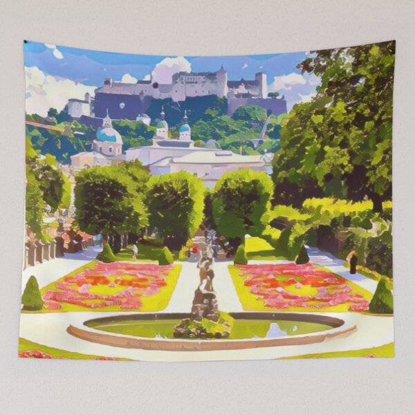 Item preview, A Pop Art Travel Print of Salzburg - Austria  designed and sold by StudioRedKoala.