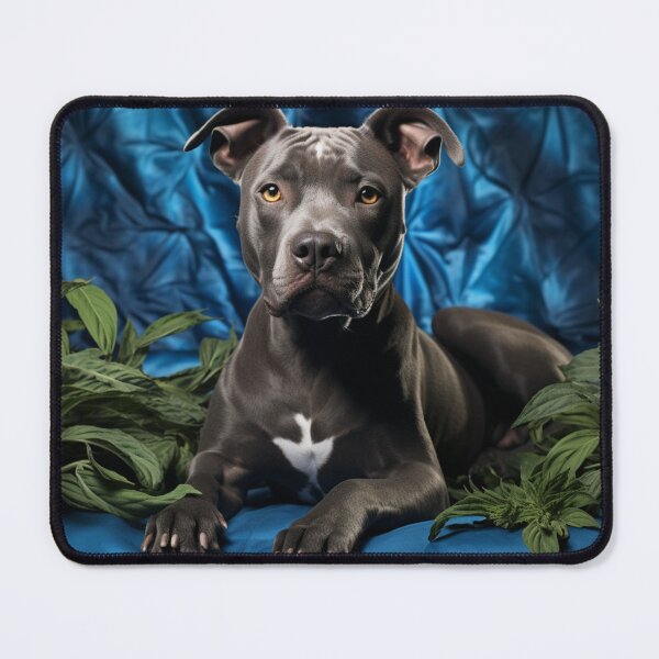 Item preview, Pitbull Lying On A Bed designed and sold by CustomCoolStuff.