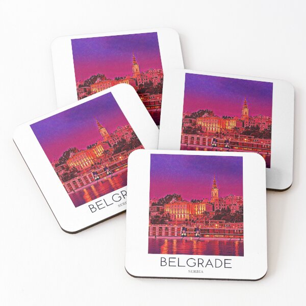 Item preview, A Pop Art Travel Print of Belgrade - Serbia  designed and sold by StudioRedKoala.