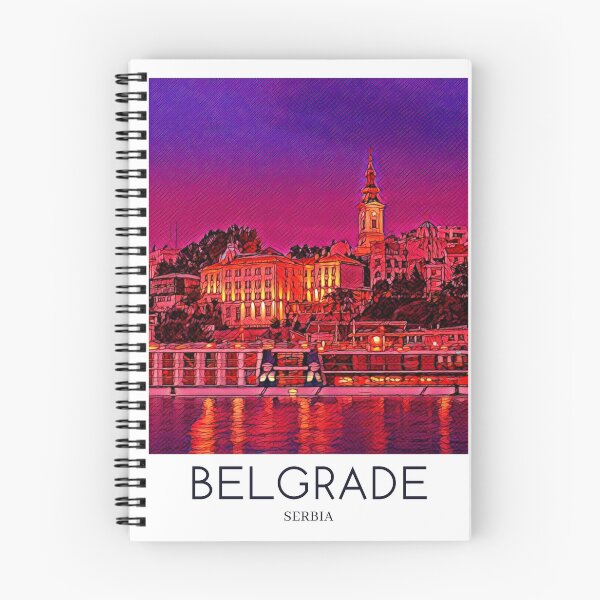 Artikelvorschau, A Pop Art Travel Print of Belgrade - Serbia  entworfen und verkauft von StudioRedKoala.