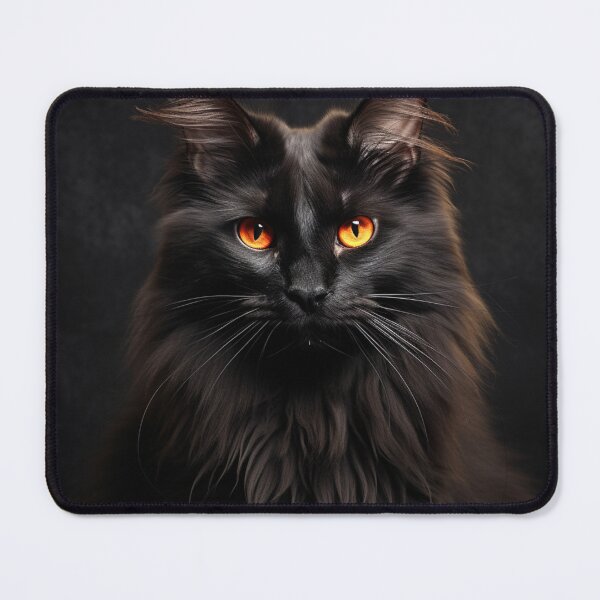 Item preview, Black Cat With Orange Eyes designed and sold by CustomCoolStuff.