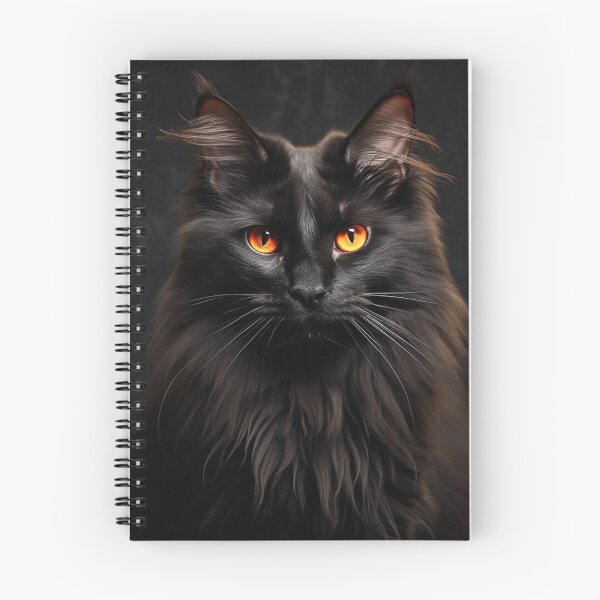 Item preview, Black Cat With Orange Eyes designed and sold by CustomCoolStuff.