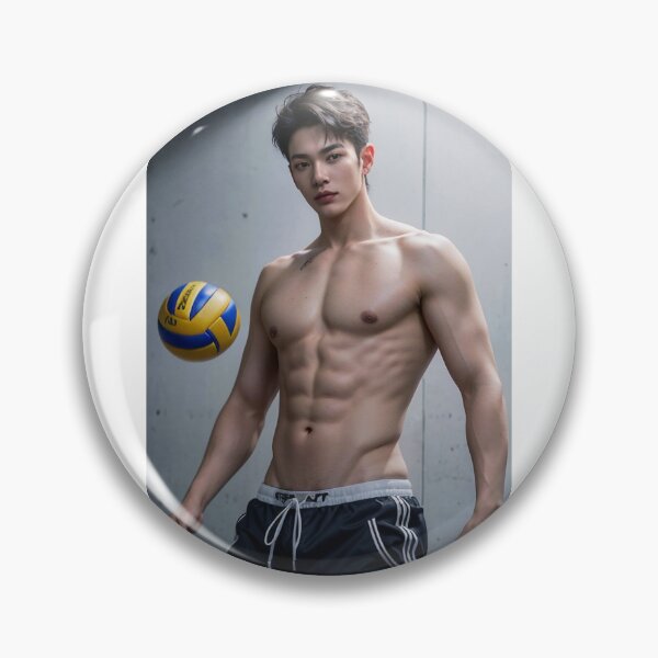 Item preview, sexy cool male volley ball player designed and sold by ThickDesign.