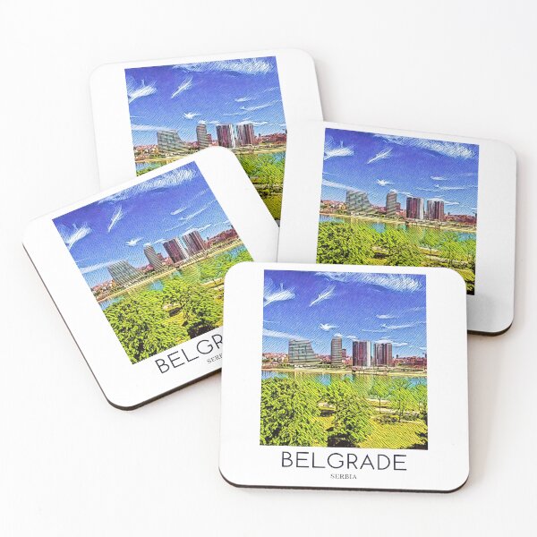 Item preview, A Pop Art Travel Print of Belgrade - Serbia  designed and sold by StudioRedKoala.