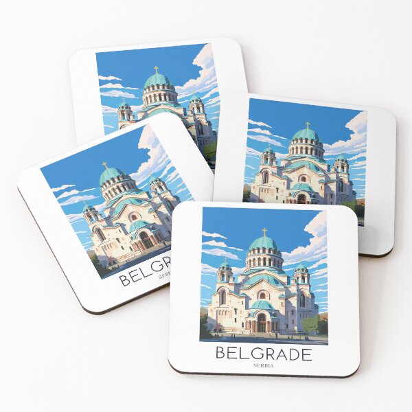 Item preview, A Pop Art Travel Print of Belgrade - Serbia  designed and sold by StudioRedKoala.