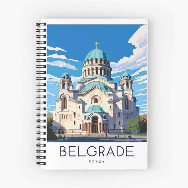 Item preview, A Pop Art Travel Print of Belgrade - Serbia  designed and sold by StudioRedKoala.
