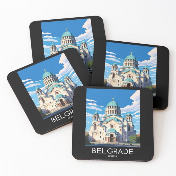 Item preview, A Pop Art Travel Print of Belgrade - Serbia  designed and sold by StudioRedKoala.