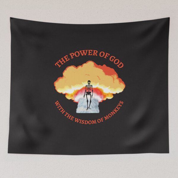 Item preview, Cartoon of mushroom cloud with words of thought. designed and sold by JamesDunican.