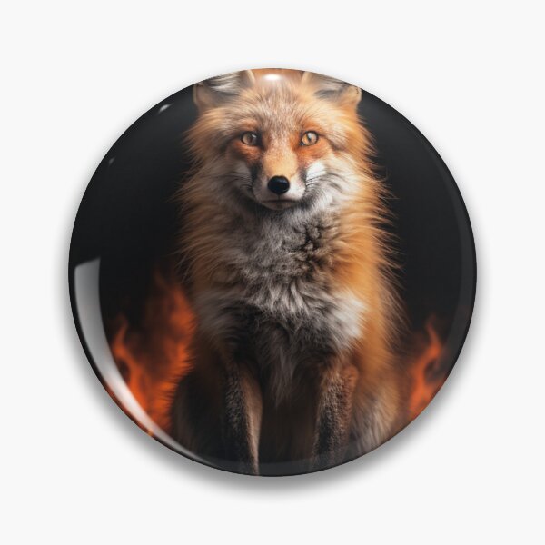 Item preview, Red Fox Sitting In Front Of Fire designed and sold by CustomCoolStuff.