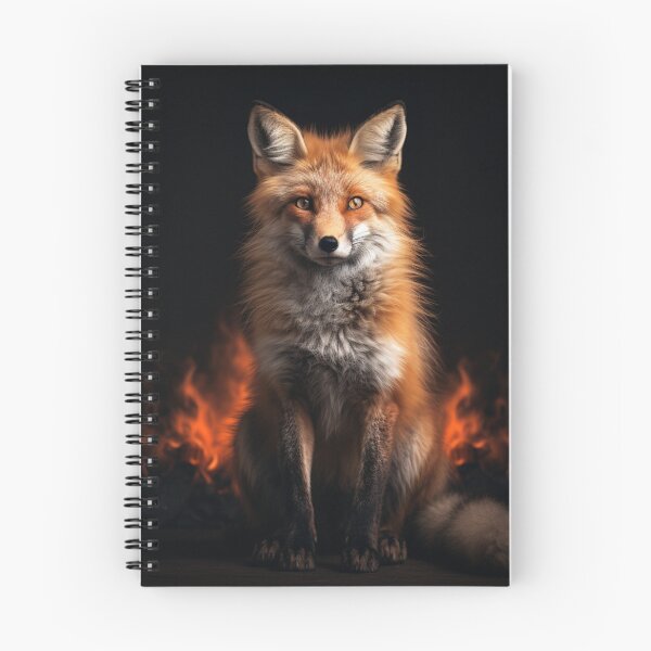 Item preview, Red Fox Sitting In Front Of Fire designed and sold by CustomCoolStuff.