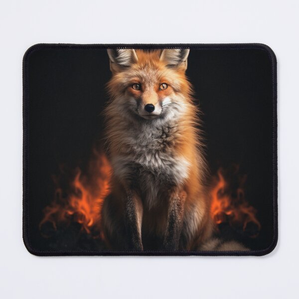 Item preview, Red Fox Sitting In Front Of Fire designed and sold by CustomCoolStuff.