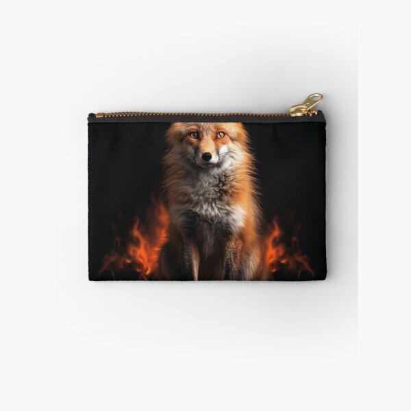 Item preview, Red Fox Sitting In Front Of Fire designed and sold by CustomCoolStuff.