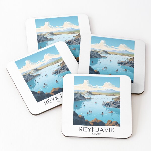 Item preview, A Pop Art Travel Print of Reykjavik - Iceland  designed and sold by StudioRedKoala.