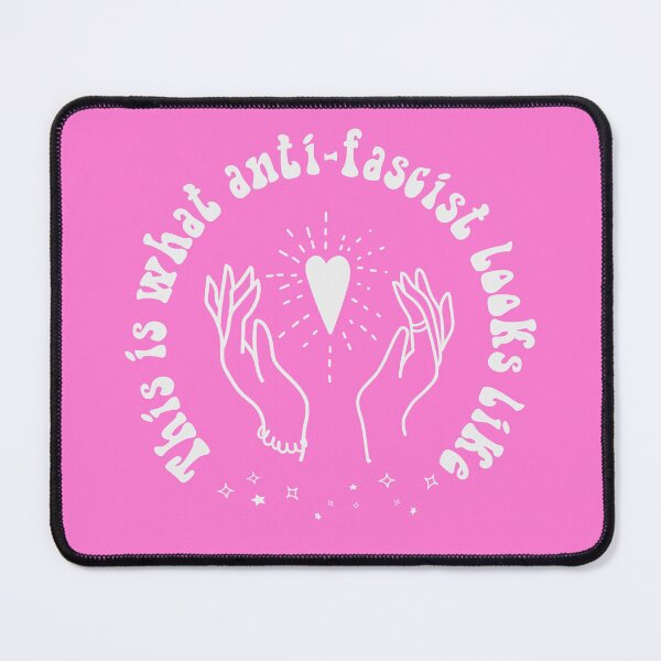 Item preview, This is what Anti-fascist Looks Like Cute Girly Boho Heart in Hands designed and sold by GRAPHICxBOMB.