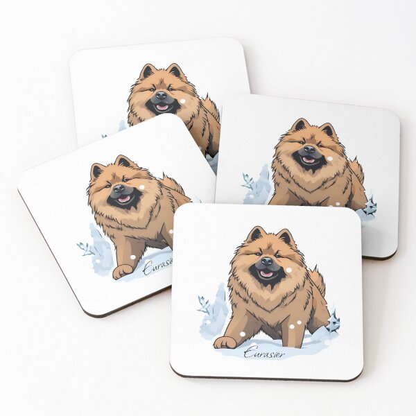 Item preview, Eurasier dog playing in the snow designed and sold by Outofdream1.