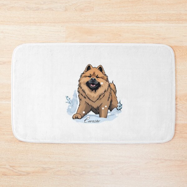Item preview, Eurasier dog playing in the snow designed and sold by Outofdream1.