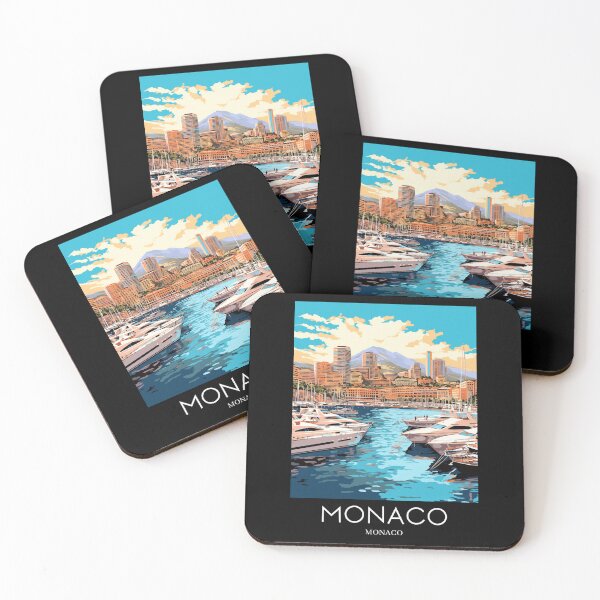 Item preview, A Pop Art Travel Print of Monaco  designed and sold by StudioRedKoala.