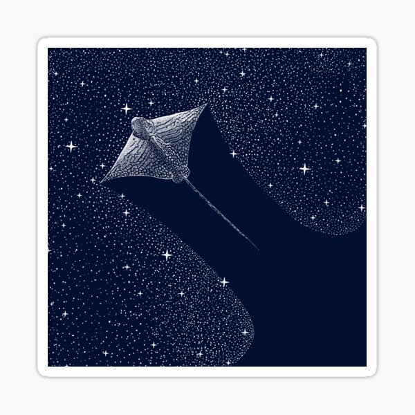Item preview, Starry Ornate eagle ray designed and sold by AlirizaCAKIR.