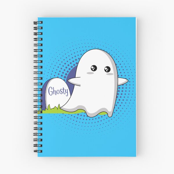 Item preview, GHOSTY - COLLECTION KUTE MONSTER - ORIGINAL ILLUSTRATION designed and sold by Retro-80-90.