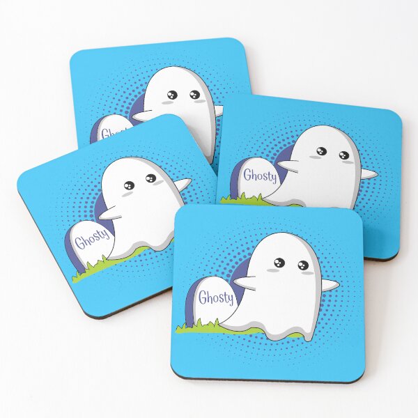 Item preview, GHOSTY - COLLECTION KUTE MONSTER - ORIGINAL ILLUSTRATION designed and sold by Retro-80-90.