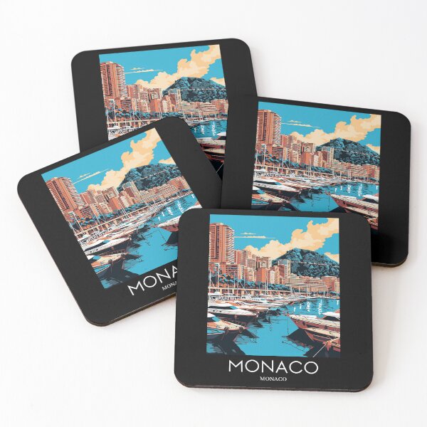 Item preview, A Pop Art Travel Print of Monaco  designed and sold by StudioRedKoala.