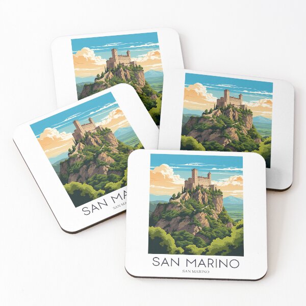 Item preview, A Pop Art Travel Print of San Marino  designed and sold by StudioRedKoala.