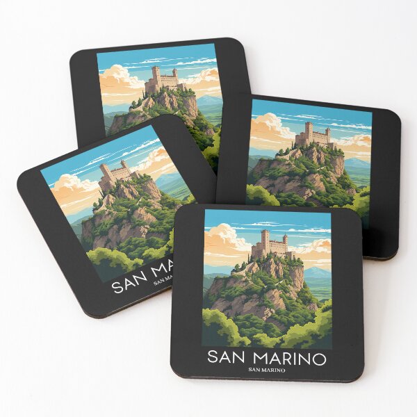 Item preview, A Pop Art Travel Print of San Marino  designed and sold by StudioRedKoala.