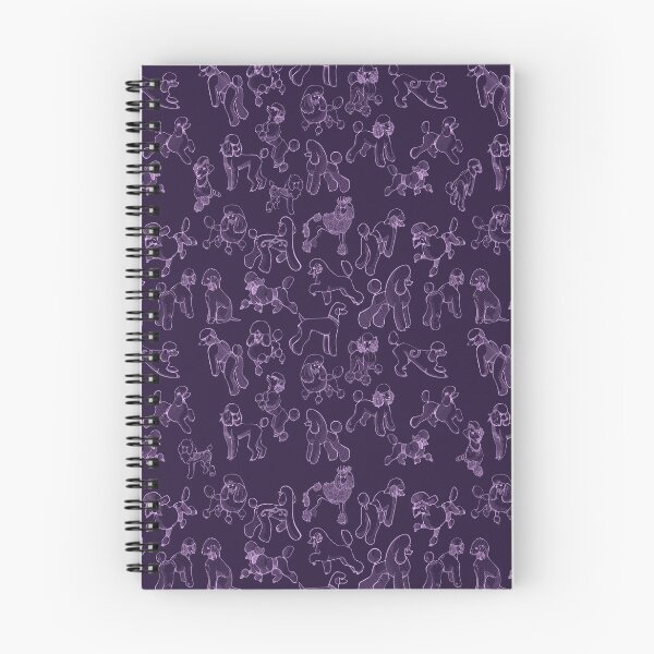 Item preview, Poodle Patterns Purple designed and sold by Spike and Sparkle.