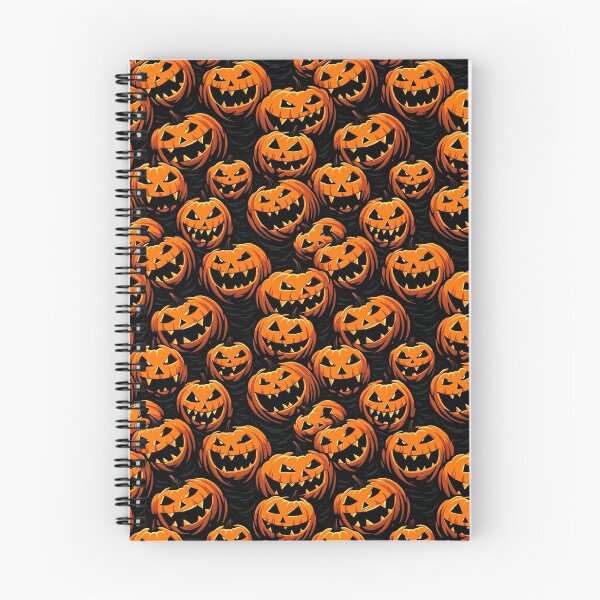 Item preview, Scary Halloween Pumpkin Repeating Seamless Pattern designed and sold by ajmatos.
