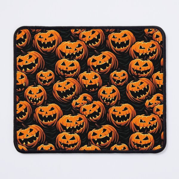 Item preview, Scary Halloween Pumpkin Repeating Seamless Pattern designed and sold by ajmatos.