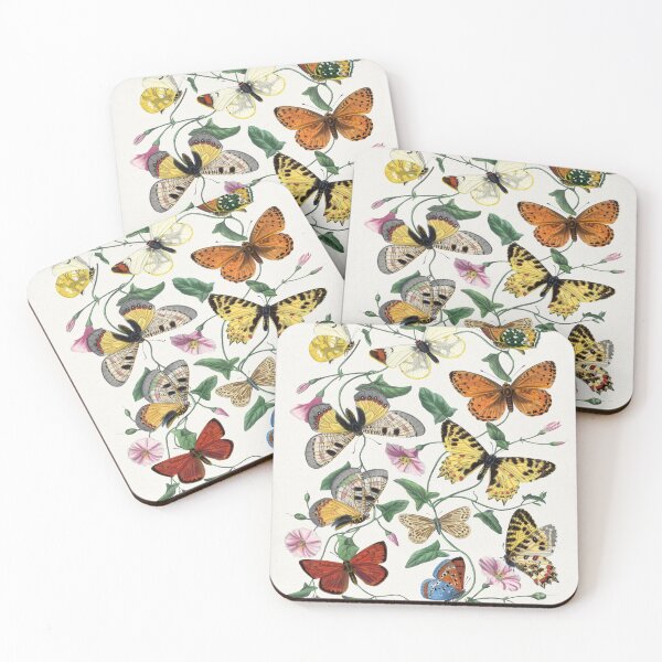 Item preview, Butterflies, Socks, Stickers, Magnets, Clocks, Bath Mats, Scarves, Desk Mats, Pet Bandanas, Phone Wallets, Cat Mats, Drawstring Bags designed and sold by Suzana Djordjevic.