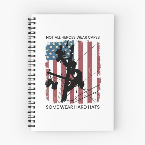 Item preview, Cool Retro American Lineman Silhouette - Patriotic Electrical Lineworker Art designed and sold by LineXpressions.