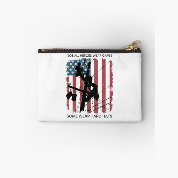 Item preview, Cool Retro American Lineman Silhouette - Patriotic Electrical Lineworker Art designed and sold by LineXpressions.