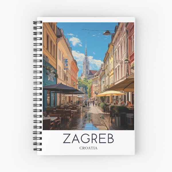 Item preview, A Pop Art Travel Print of Zagreb - Croatia  designed and sold by StudioRedKoala.