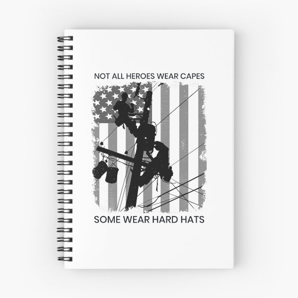 Item preview, Patriotic American Lineman - Not All Heroes Wear Capes, Some Wear Hard Hats designed and sold by LineXpressions.