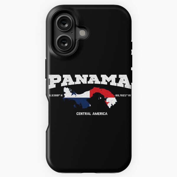 Item preview, Panamanian Flag and Map, Panama coordinates, Panama localisation designed and sold by Flags &  Maps.