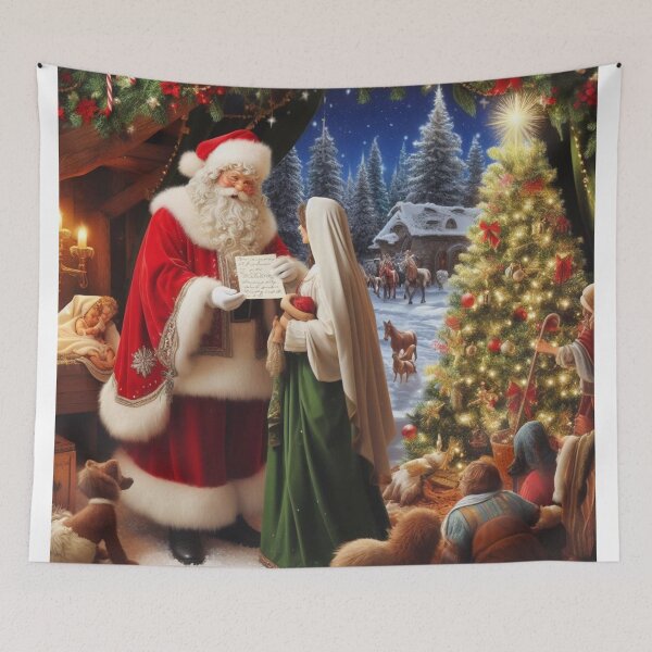 Item preview, Santa Claus in the manger designed and sold by KalinsAtelier.