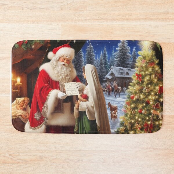 Item preview, Santa Claus in the manger designed and sold by KalinsAtelier.