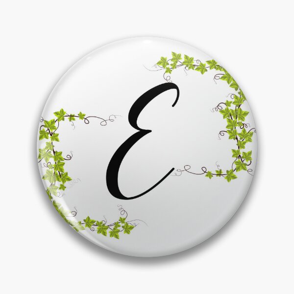 Item preview, The Letter "E" With Green Leaves. designed and sold by LisaDesigns323.