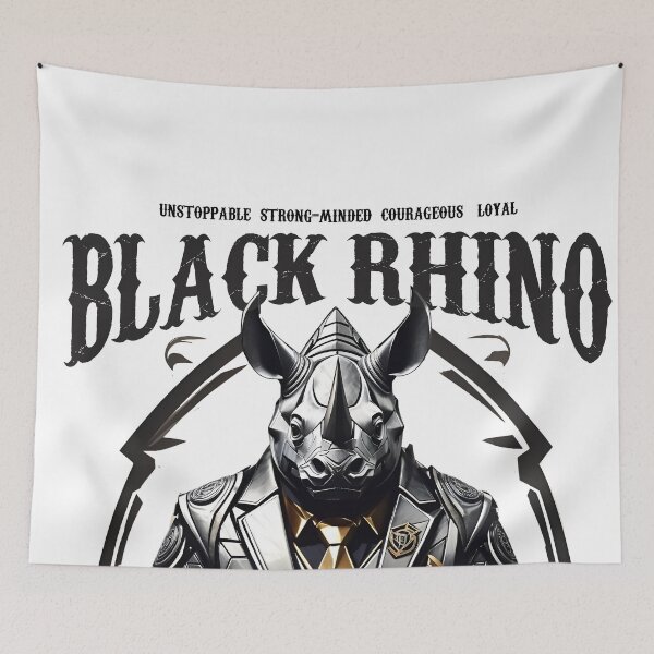 Item preview, Endangered Animals, Black Rhino:Hector designed and sold by KnoClothingCo.
