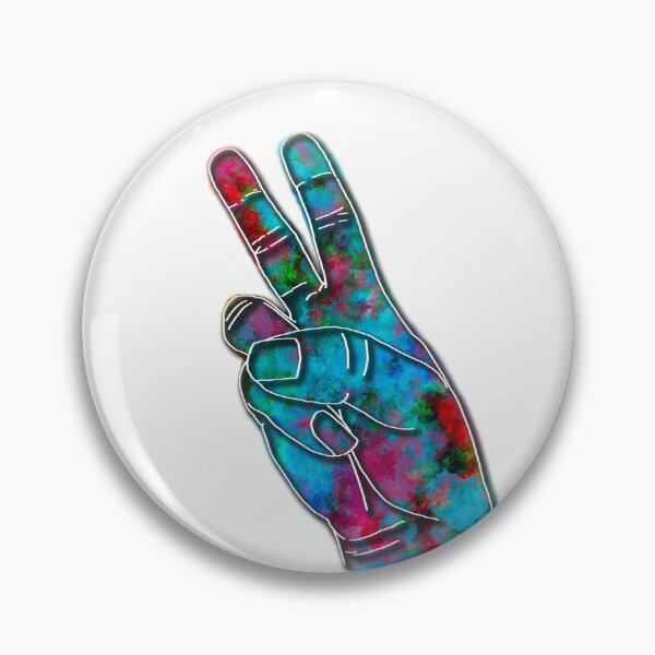 Item preview, Spraypainted Peace Fingers  designed and sold by Carolyn Pitts.