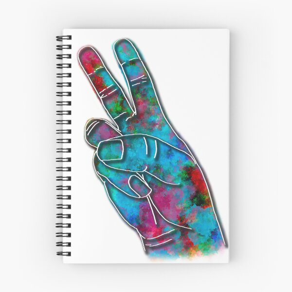 Item preview, Spraypainted Peace Fingers  designed and sold by Carolyn Pitts.
