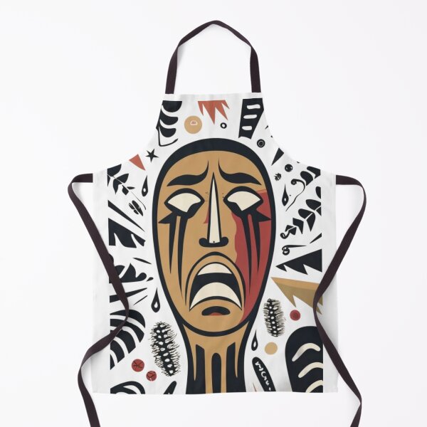 Aperçu de l'œuvre Visage montrant le cri de peur créée et vendue par ArtFeverShop.