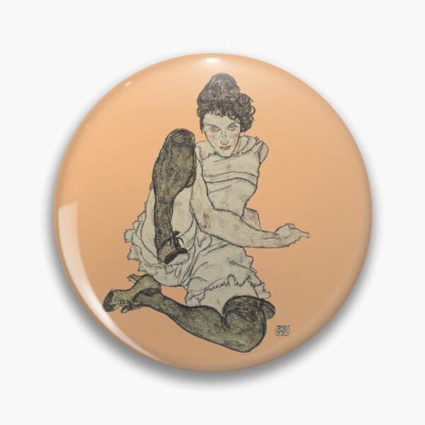 Item preview, Female model seated, by Egon Schiele (1920) designed and sold by MINDTHECHERRY.