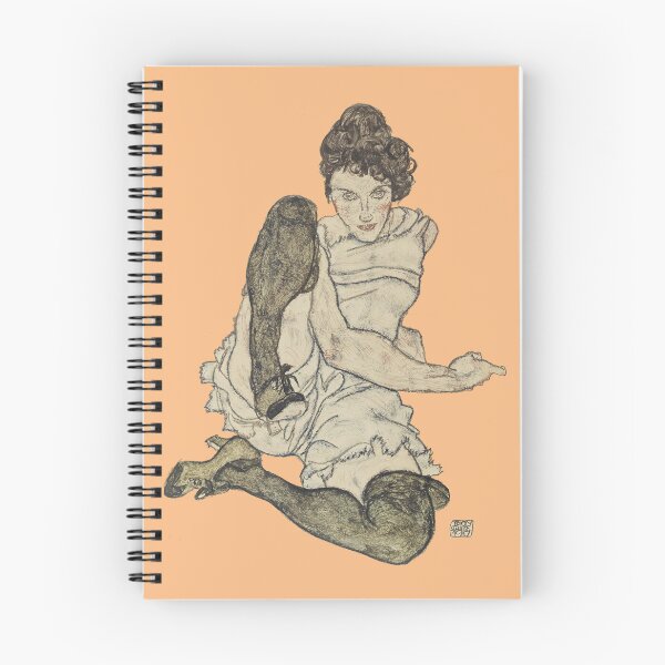 Item preview, Female model seated, by Egon Schiele (1920) designed and sold by MINDTHECHERRY.