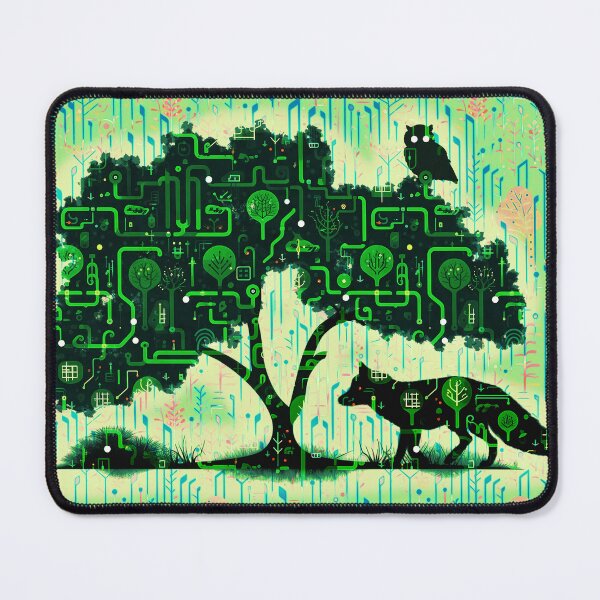 Item preview, Cyber Fox and Cyber Owl designed and sold by gracefullizard.