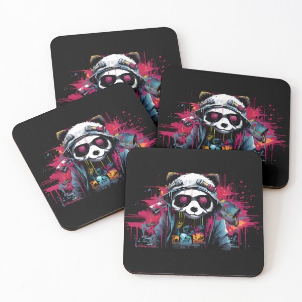 Item preview, Cyber Panda, cartoon, Splash designed and sold by ArtWearSplash.