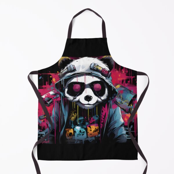 Item preview, Cyber Panda, cartoon, Splash designed and sold by ArtWearSplash.