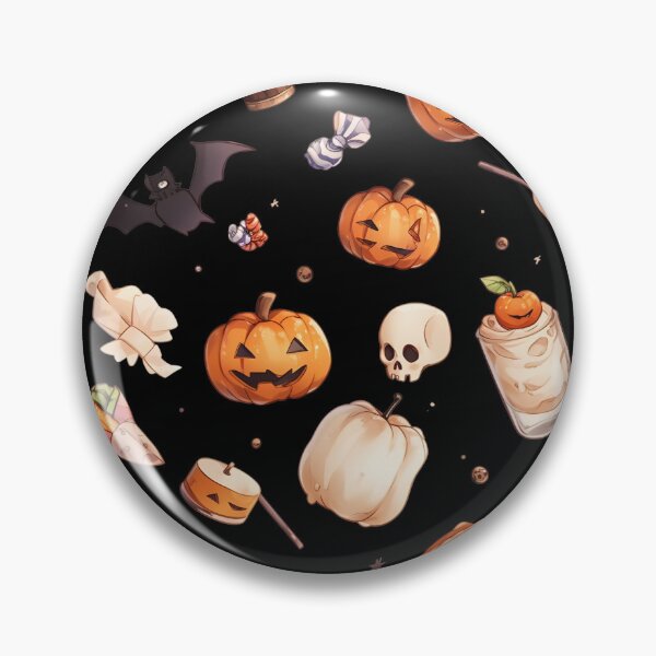 Item preview, Halloween Pattern Pumpkins, Bats, Skulls, and Candies designed and sold by Trendjoy.